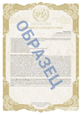 Образец Приложение к СТО 01.064.00220722.2-2020 Нахабино Сертификат СТО 01.064.00220722.2-2020 